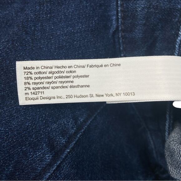 ELOQUII Elements High Rise Button Fly Denim‎ Skirt 14 - Picture 7 of 7